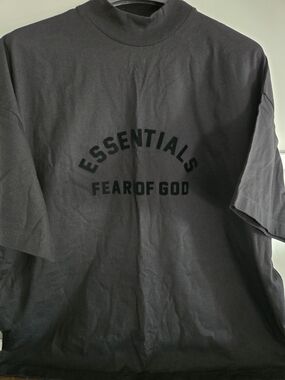 Fear of God Essentials Black Graphic Tee
